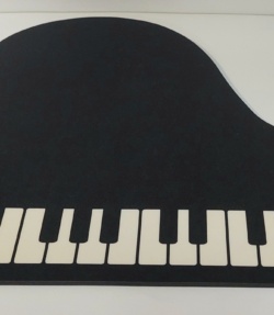 Tappetino Mouse con Stampa Pianoforte