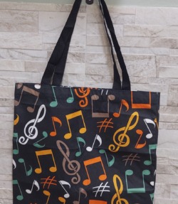 Borsa in Tessuto - Simboli Musicali