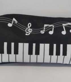 Portacolori Nero Con Stampa Pianoforte